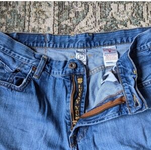 Men's Lucky Brand zip fly straight-leg jeans EUC size 34x28